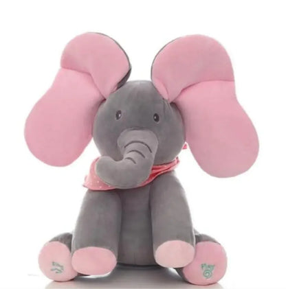 Interactive Peek-A-Boo Elephant Plush Toy