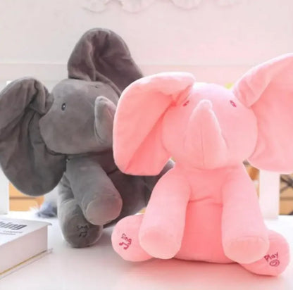 Interactive Peek-A-Boo Elephant Plush Toy