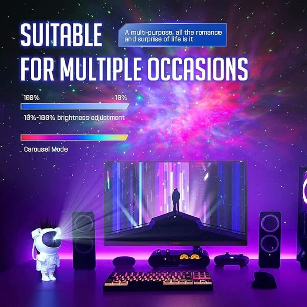Astronaut Galaxy Projector Lamp