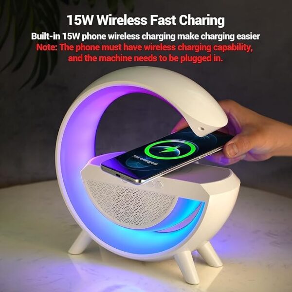 G-Shape LED Wireless Charging Speaker Lamp